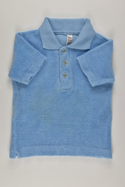 Henkel Plüsch Size 2-3 Vintage Terry Collared T-shirt