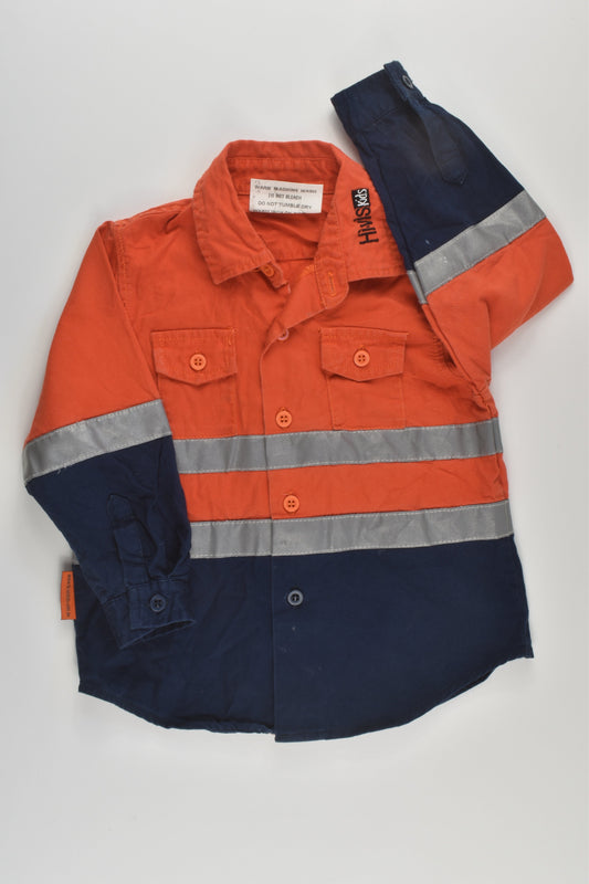 Hi-vis Kids Size 2 Work Shirt