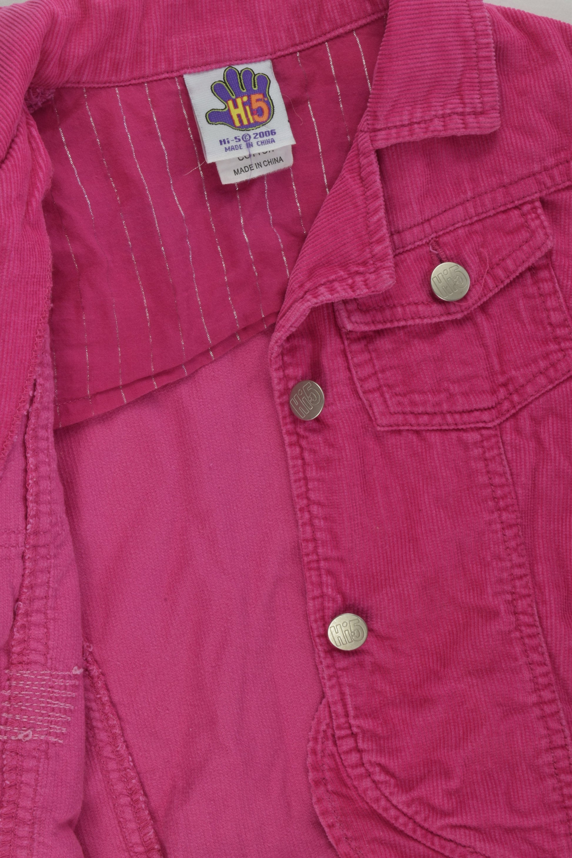 Hi5 Size 6 Lightweight Cord Jacket