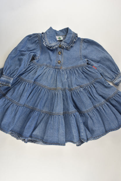 Hoppers Size 4-5 (108 cm) Vintage Denim Dress