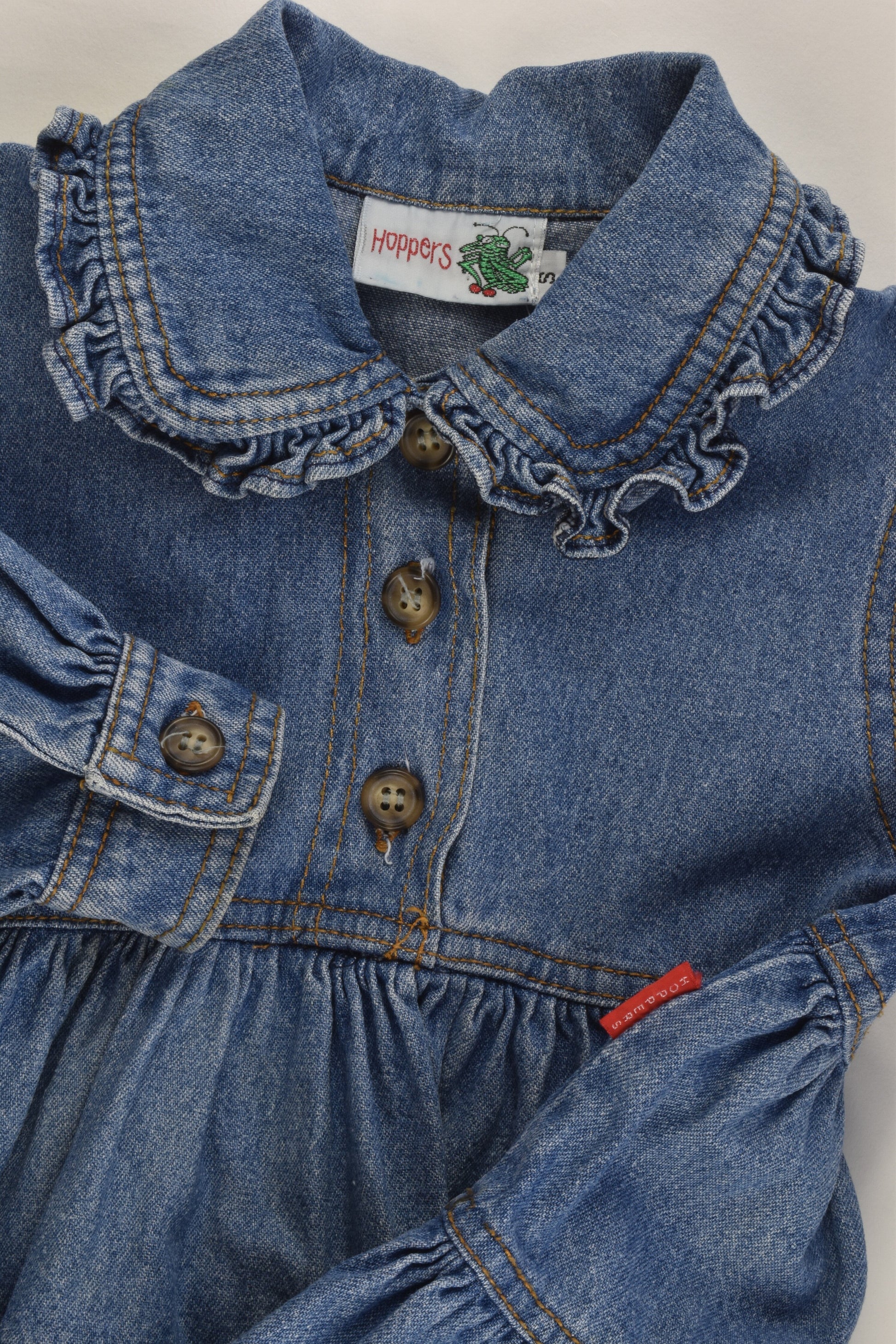 Hoppers Size 4-5 (108 cm) Vintage Denim Dress