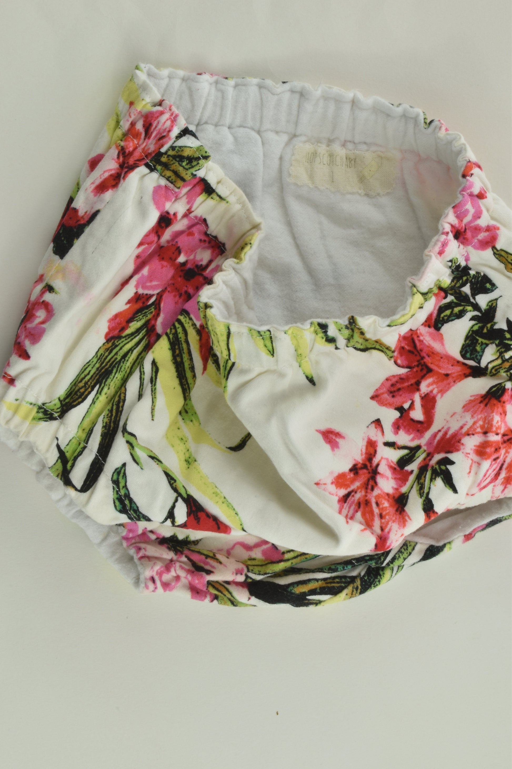 Hopscotch Baby Size 1 Lined Floral Nappy Cover