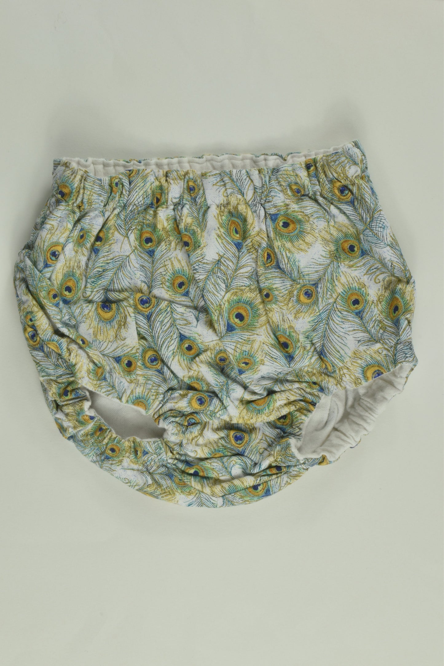 Hopscotch Baby Size 1 Peacock Lined Nappy Cover