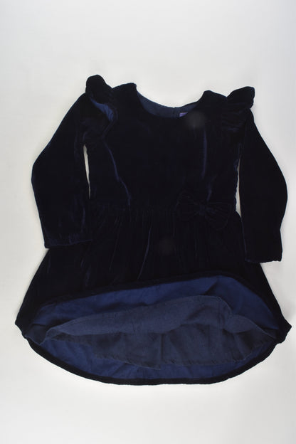 Hopscotch Size 3 Lined Navy Velvety Dress