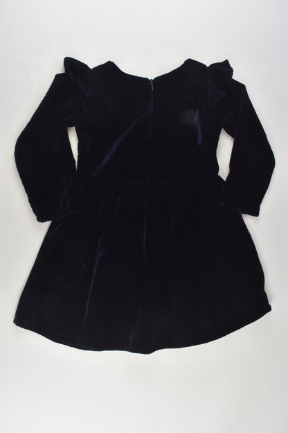 Hopscotch Size 3 Lined Navy Velvety Dress