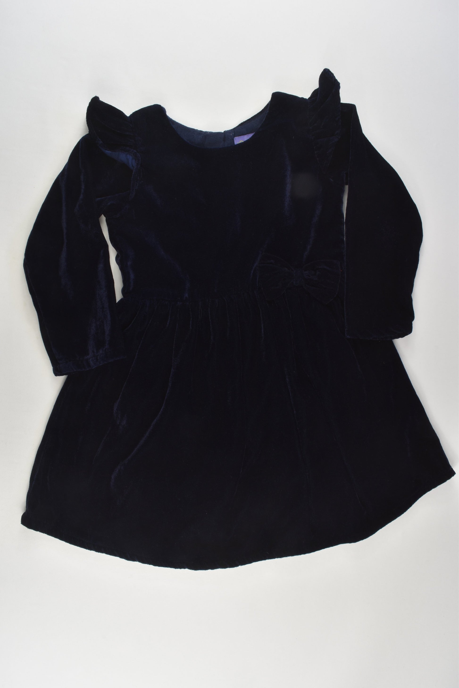 Hopscotch Size 3 Lined Navy Velvety Dress