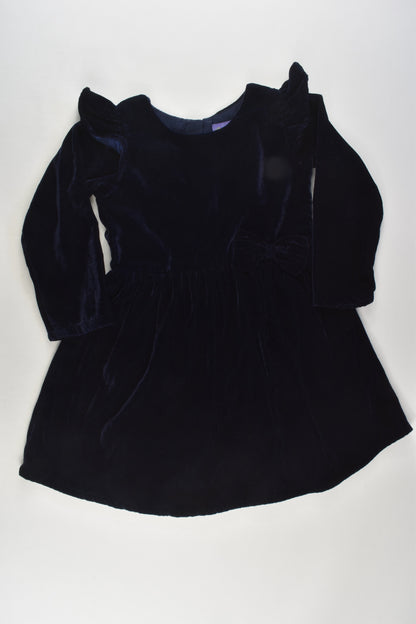 Hopscotch Size 3 Lined Navy Velvety Dress