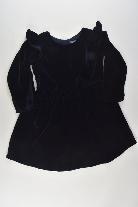 Hopscotch Size 3 Lined Navy Velvety Dress