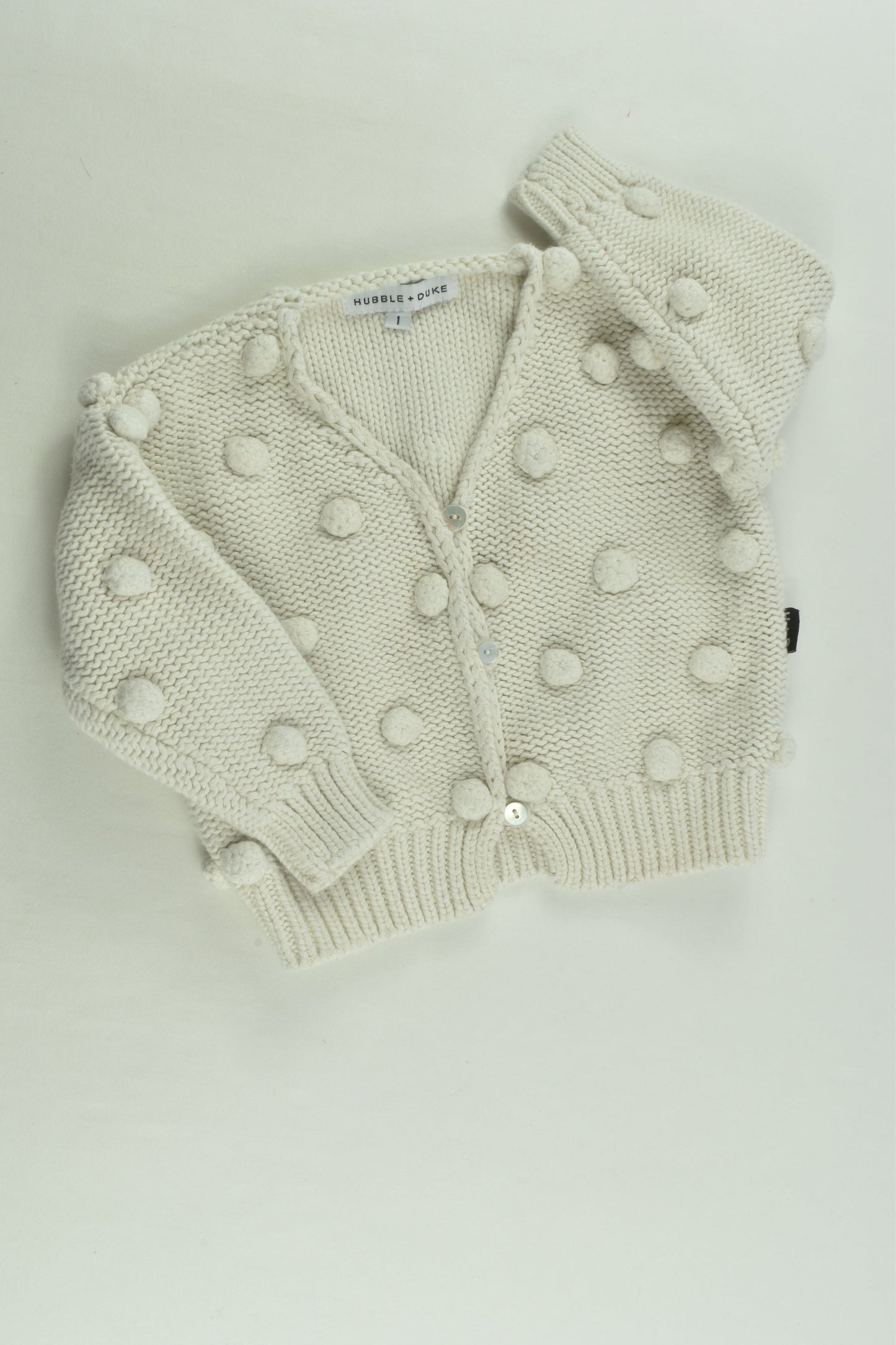 Hubble and Duke Size 1 Knit Cardigan