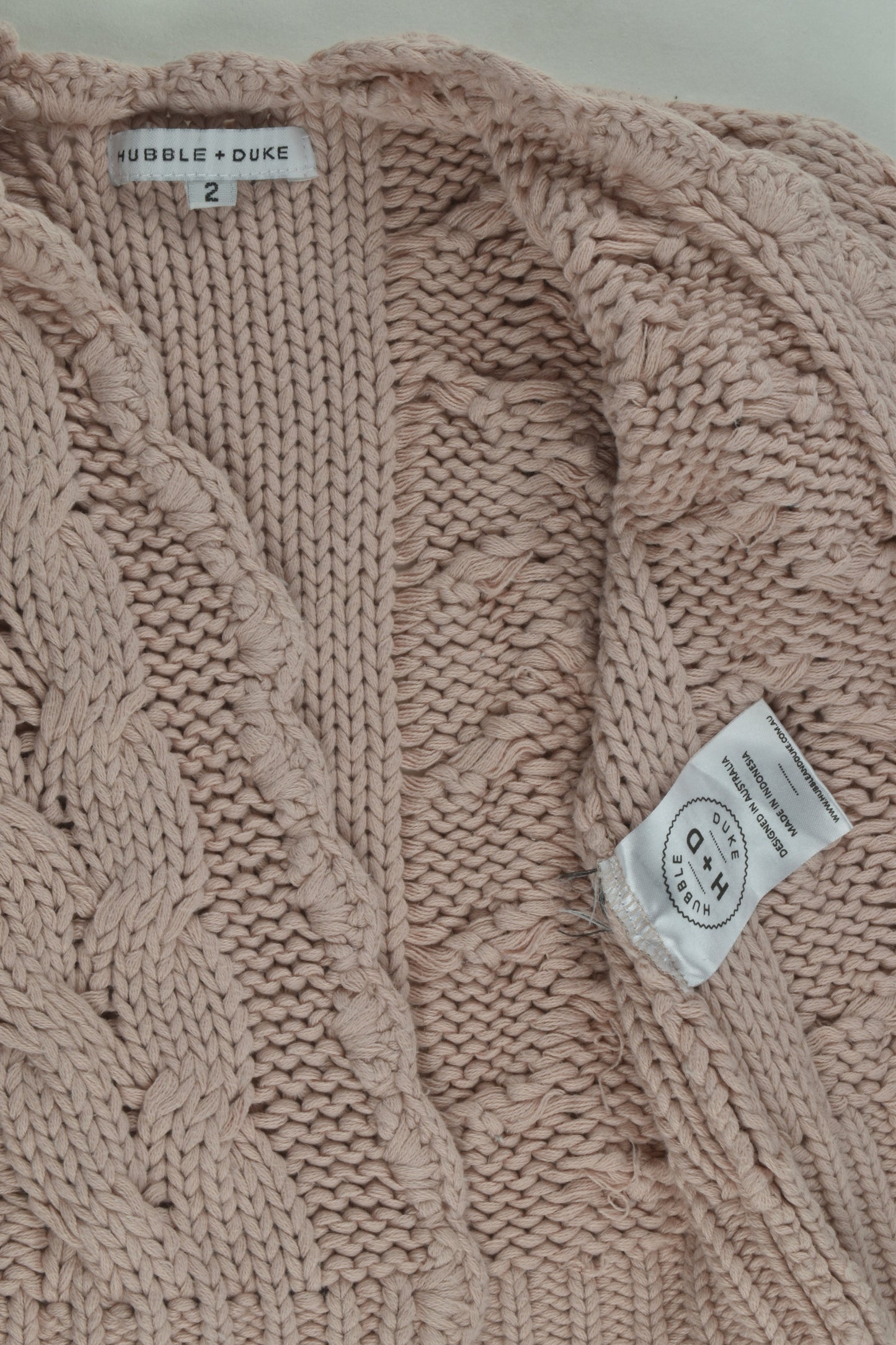 Hubble and Duke Size 2 Knit Cardigan