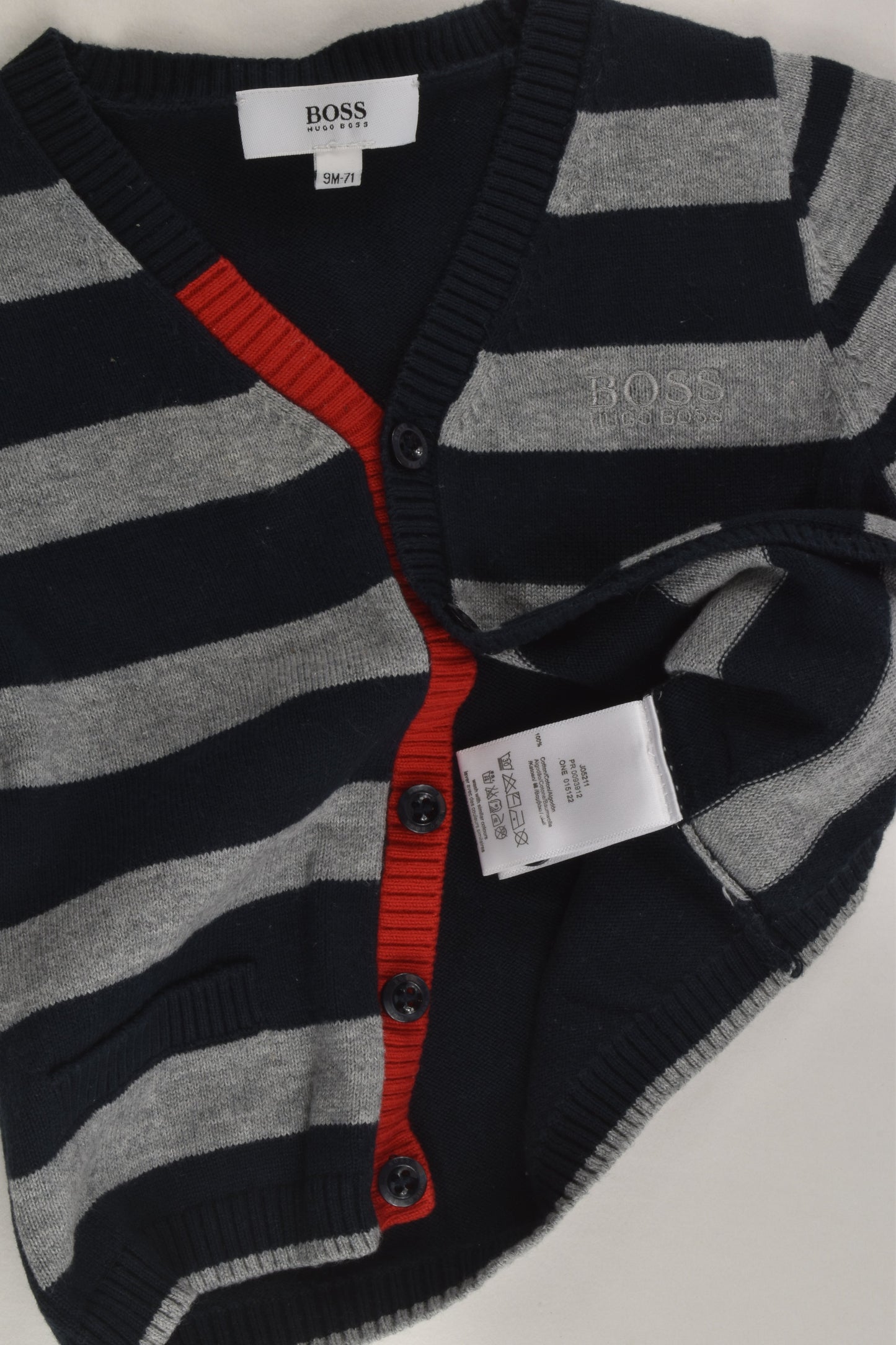 Hugo Boss Size 0 (9 months, 71 cm) Knit Cardigan
