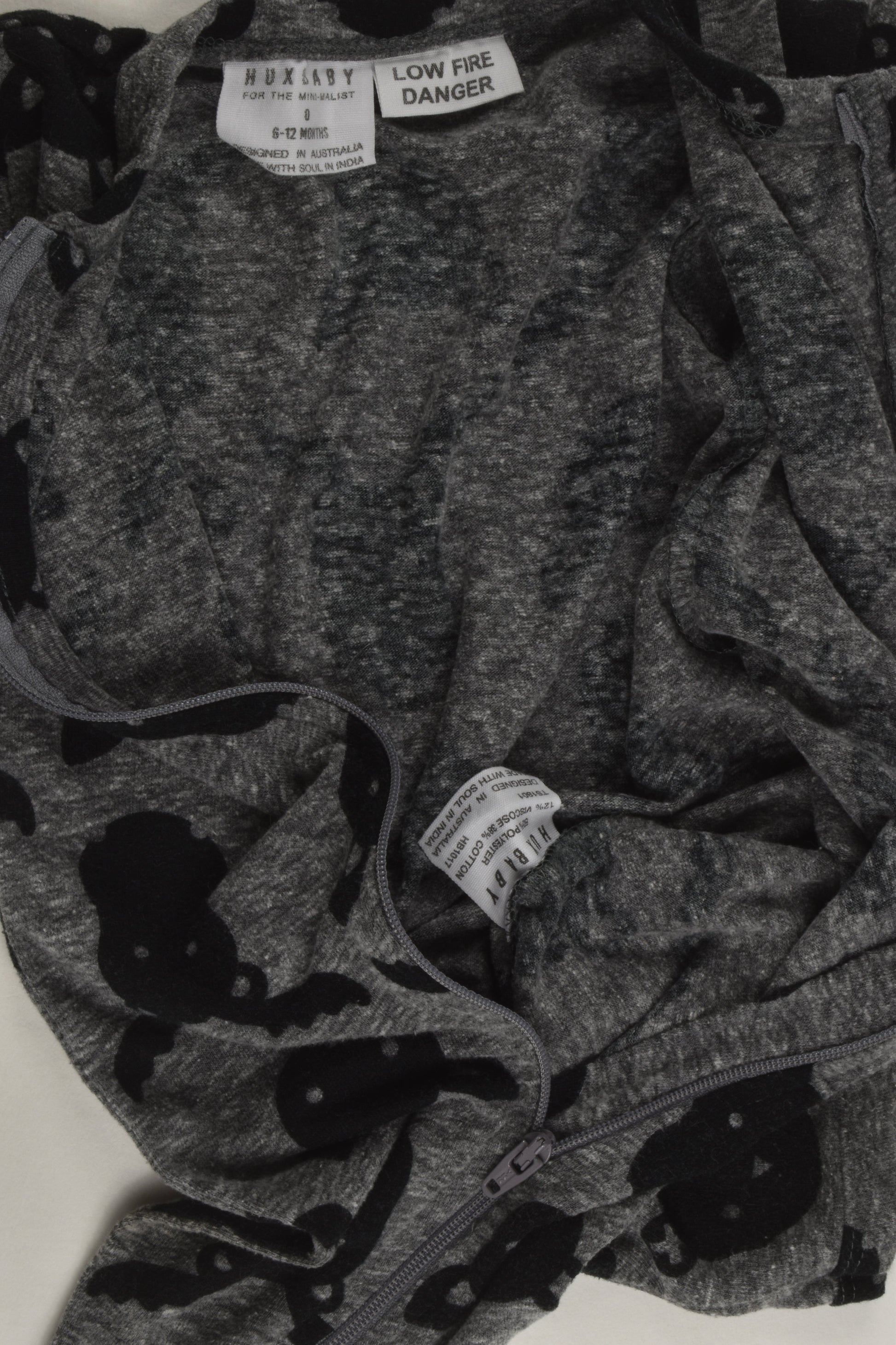 Huxbaby Size 0 Short Zip Romper