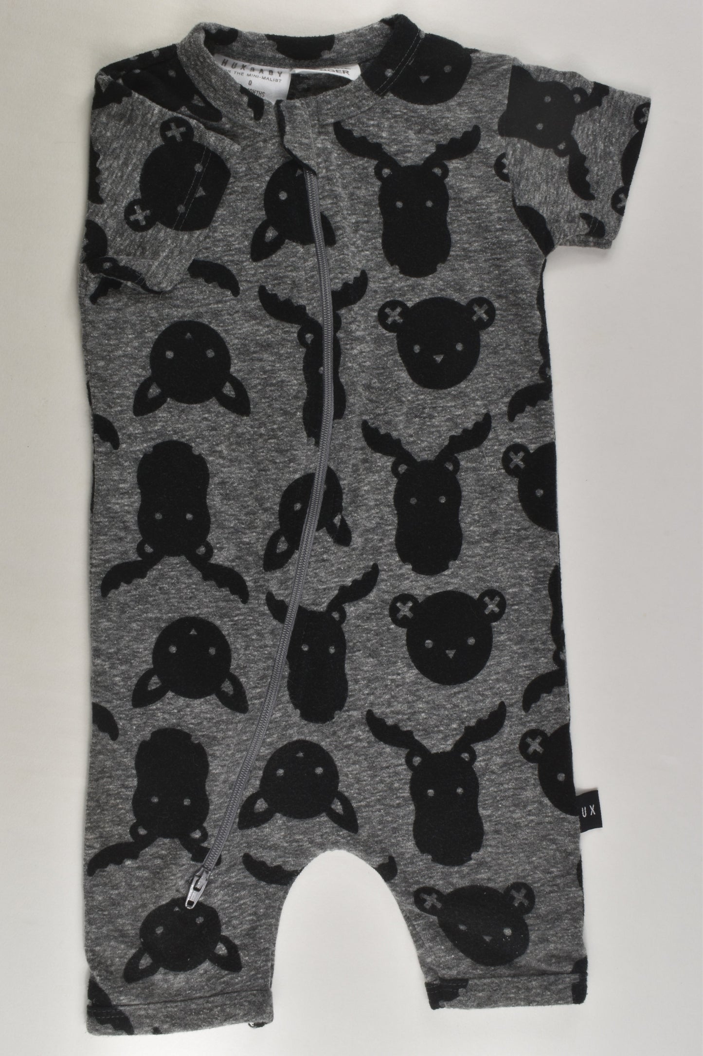 Huxbaby Size 0 Short Zip Romper