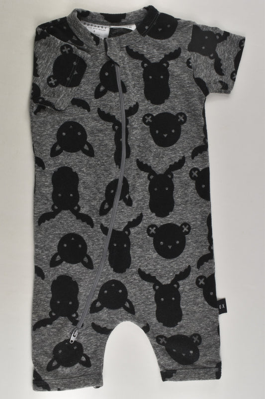 Huxbaby Size 0 Short Zip Romper