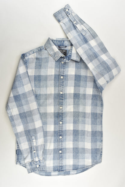 Indie Kids by Industrie Size 12 Checked Lightweight Denim Shirt