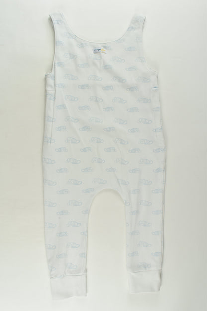 Indigo & Lellow Size 1-3 Organic Clouds Overalls