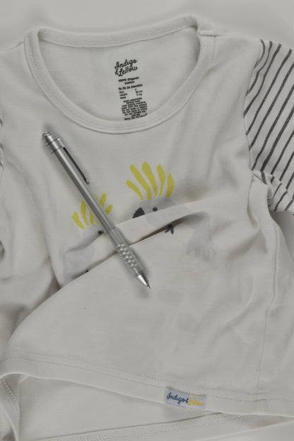Indigo & Lellow Size 2 Cockatoo T-shirt