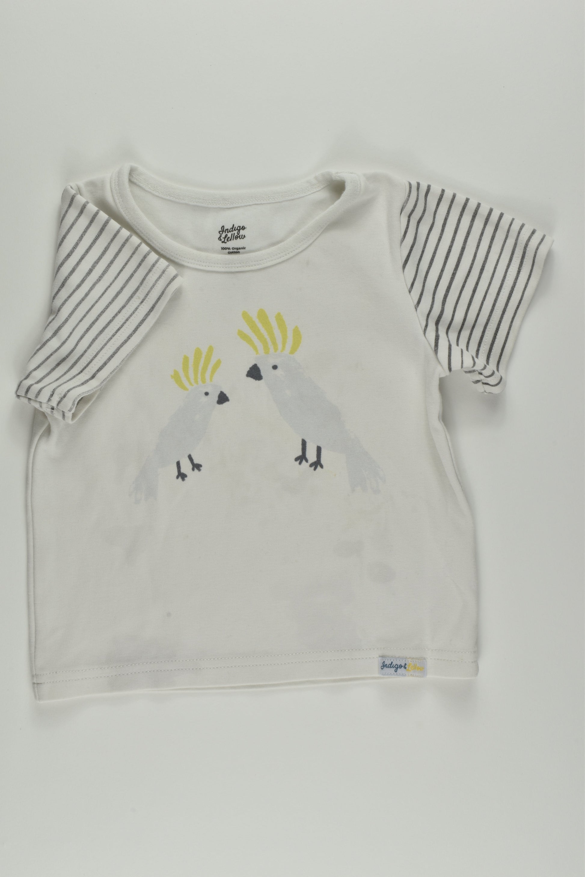 Indigo & Lellow Size 2 Cockatoo T-shirt