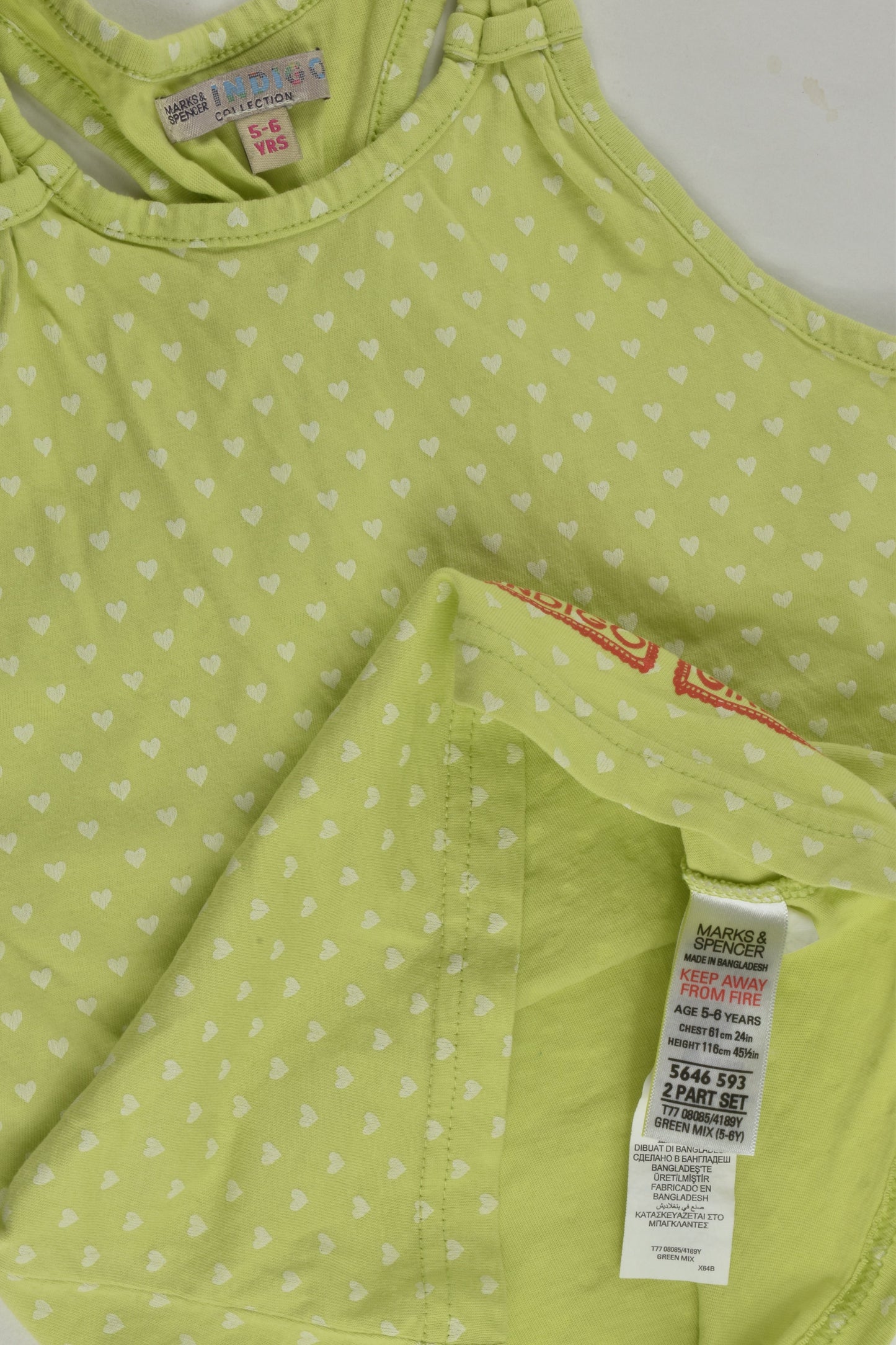 Indigo by Marks & Spencer Size 5-6 Sleeveless Top