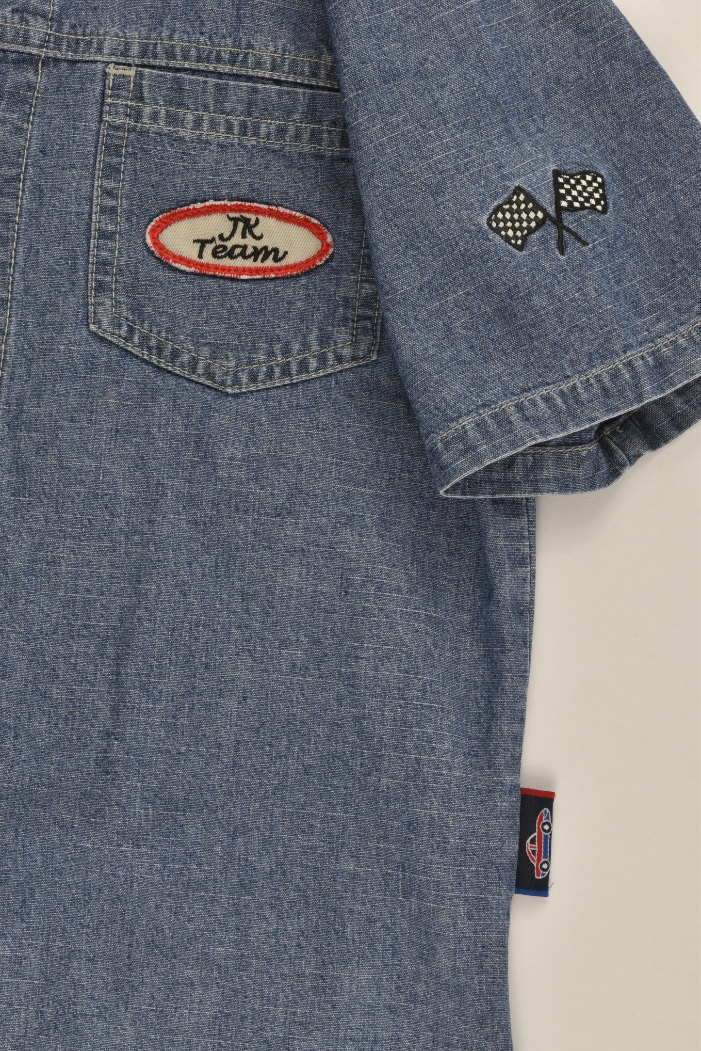 JK Kidswear (NZ) Size 4 (Generous sizing) Old School Denim Shirt
