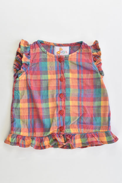 J.F.B. Size 1 (12/18 months) Checked Shirt