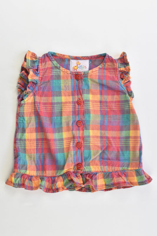 J.F.B. Size 1 (12/18 months) Checked Shirt