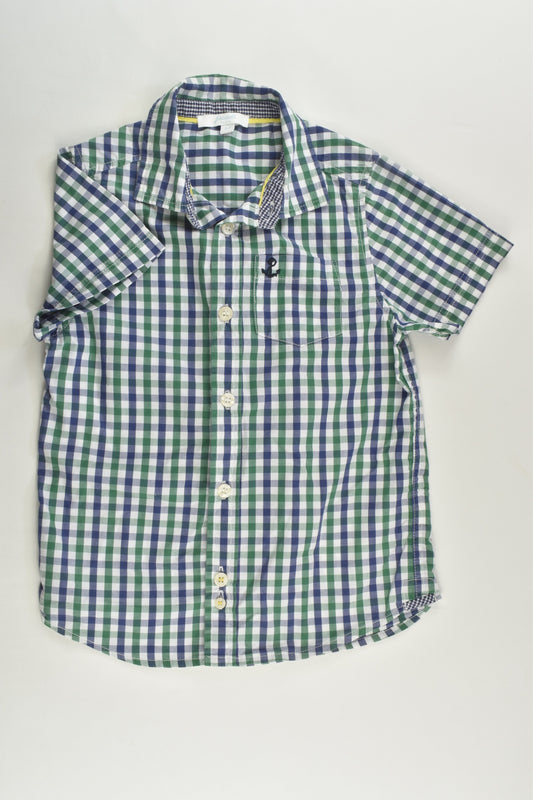 Jacadi Paris Size 3-4 (4 years, 104 cm) Nautical Checked Shirt
