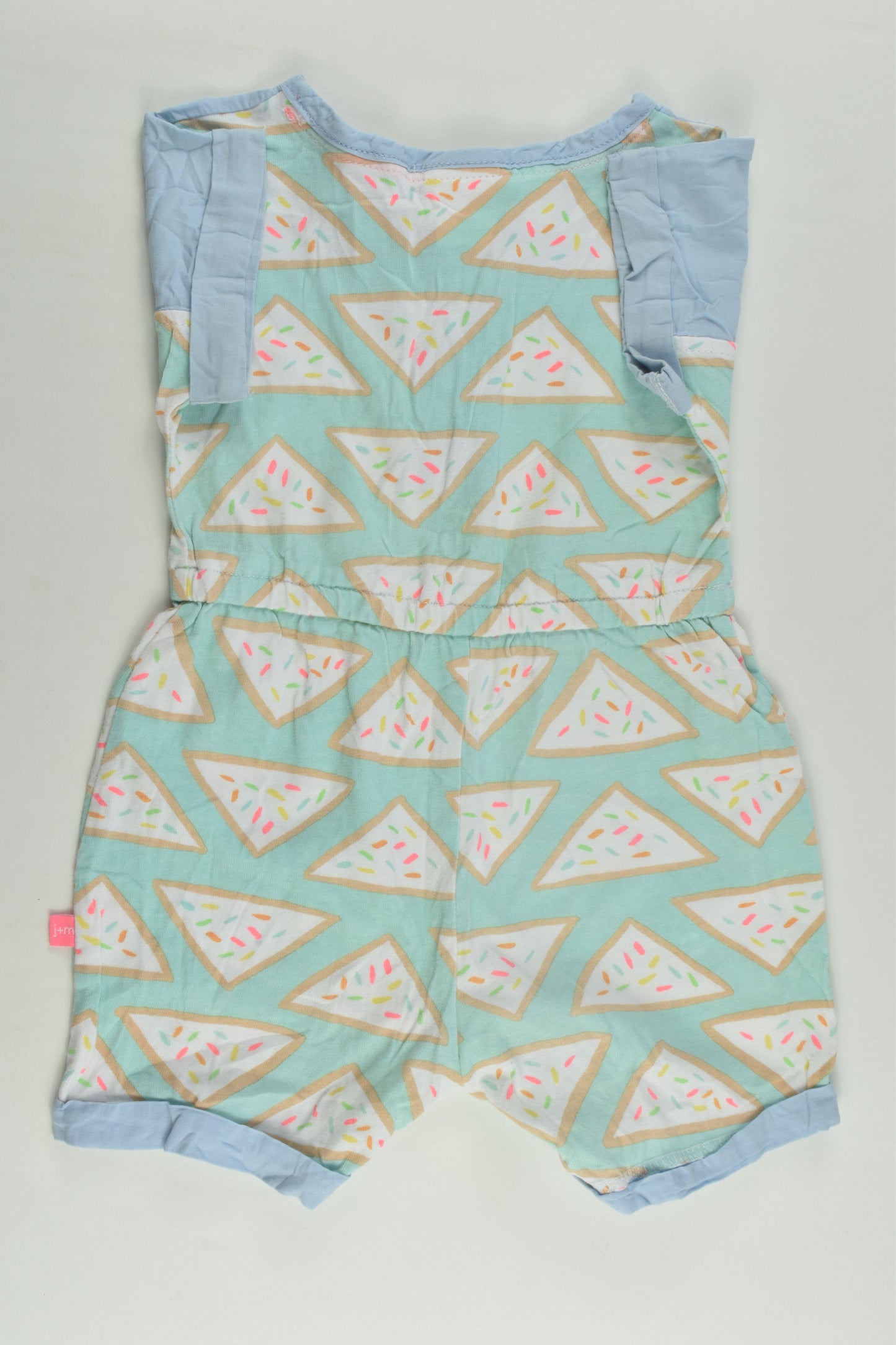 Jack & Milly Size 0 Fairy Bread Short Playsuit