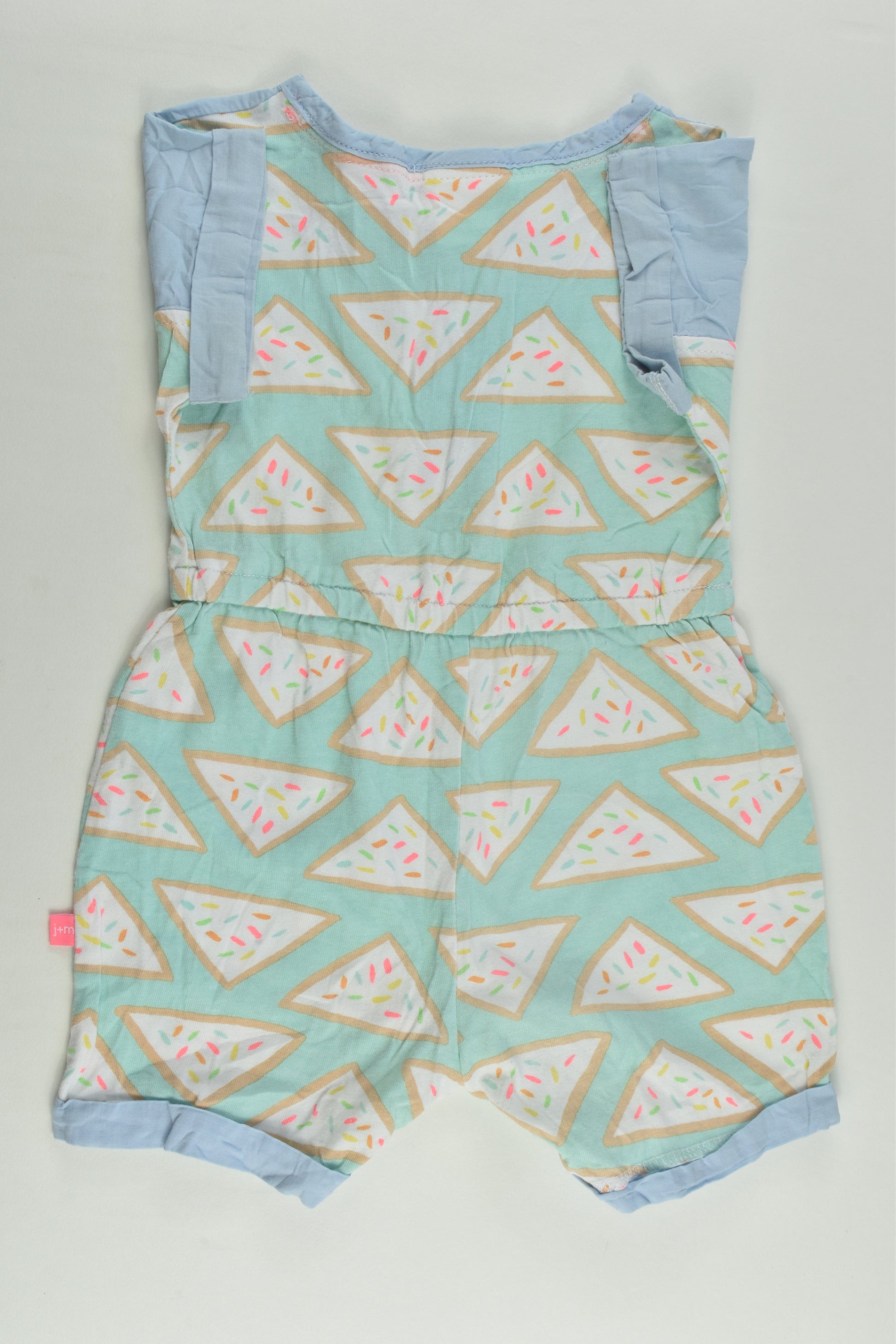 Jack & Milly Size 0 Fairy Bread Short Playsuit