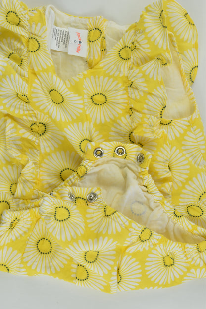 Jack & Milly Size 0 Lined Floral Summer Romper