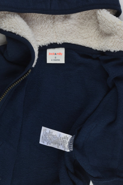 Jack & Milly Size 0 Sherpa Lined Hood Jumper