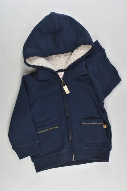 Jack & Milly Size 0 Sherpa Lined Hood Jumper
