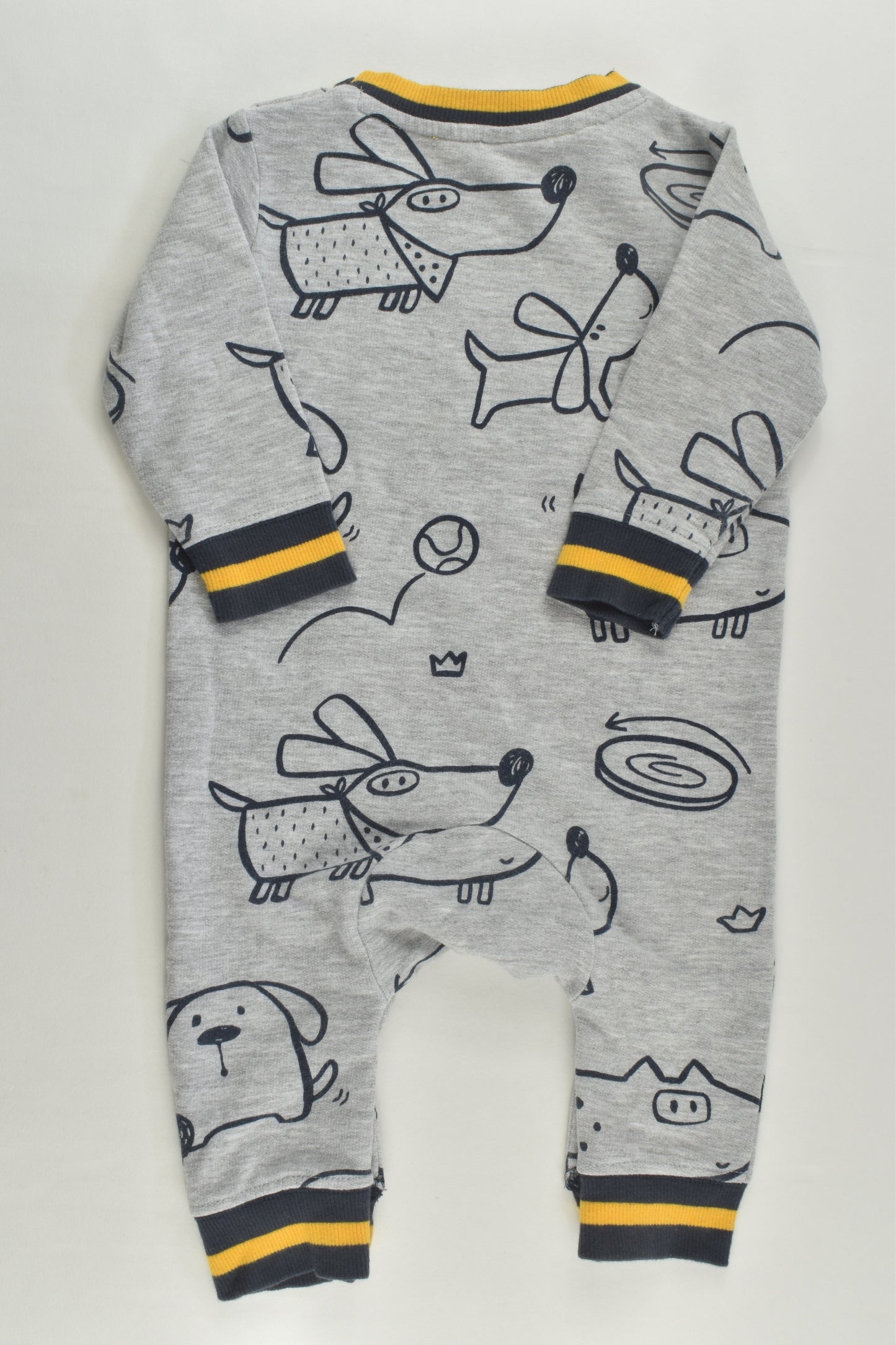 Jack & Milly Size 00 Dogs Sweater Playsuit