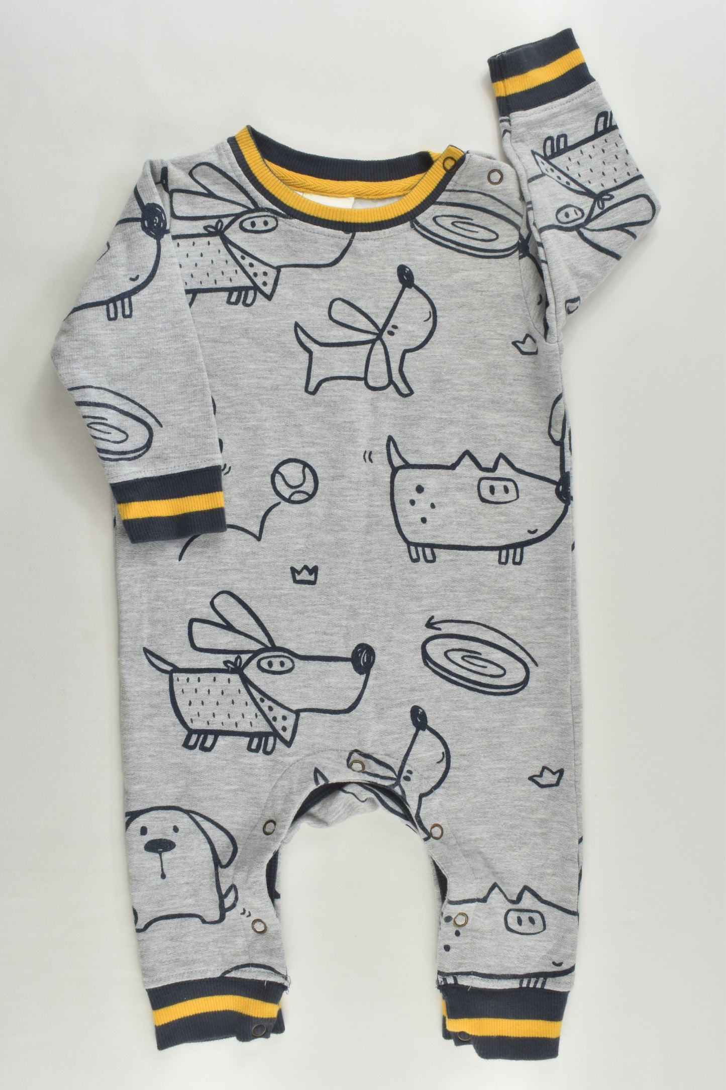 Jack & Milly Size 00 Dogs Sweater Playsuit