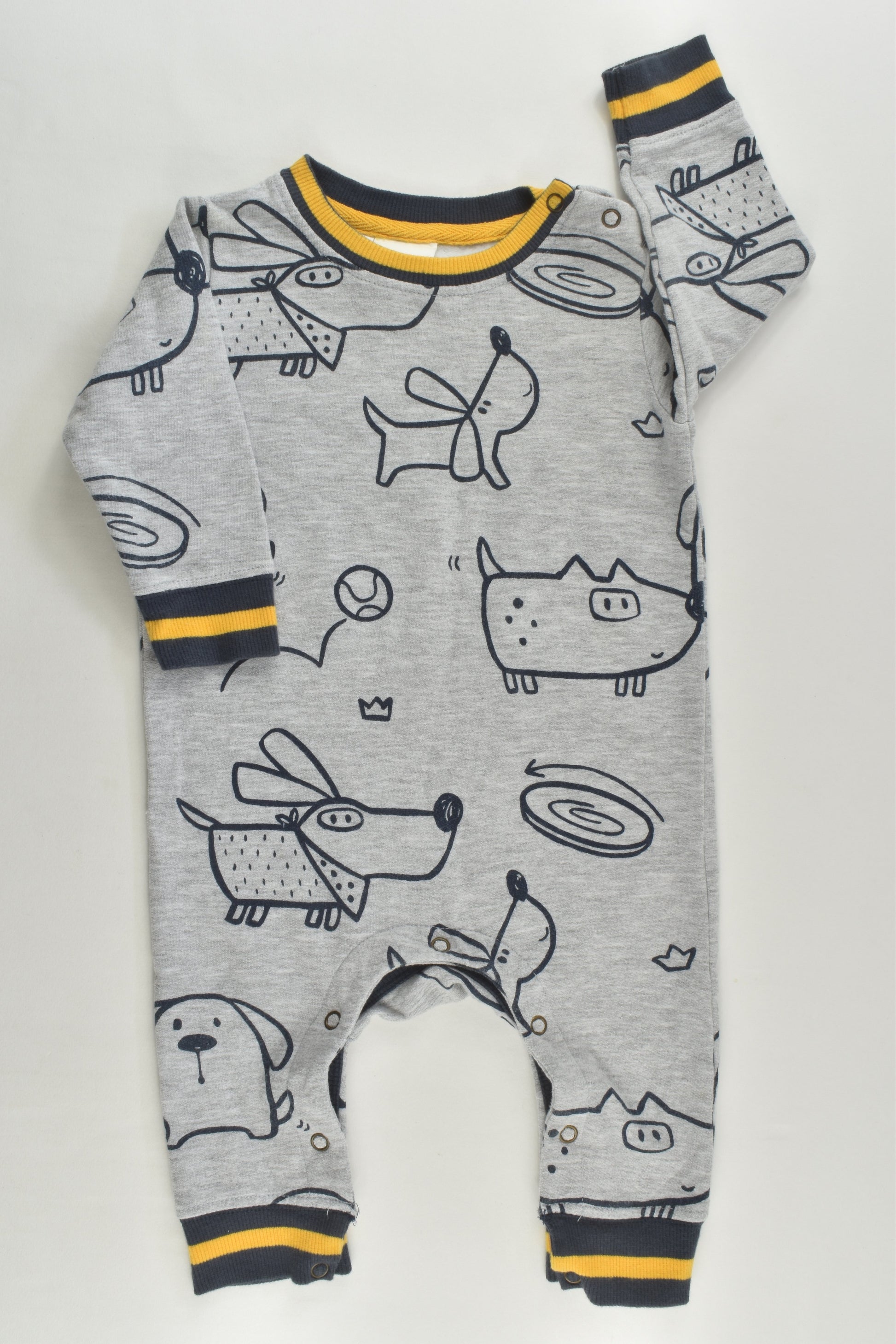 Jack & Milly Size 00 Dogs Sweater Playsuit