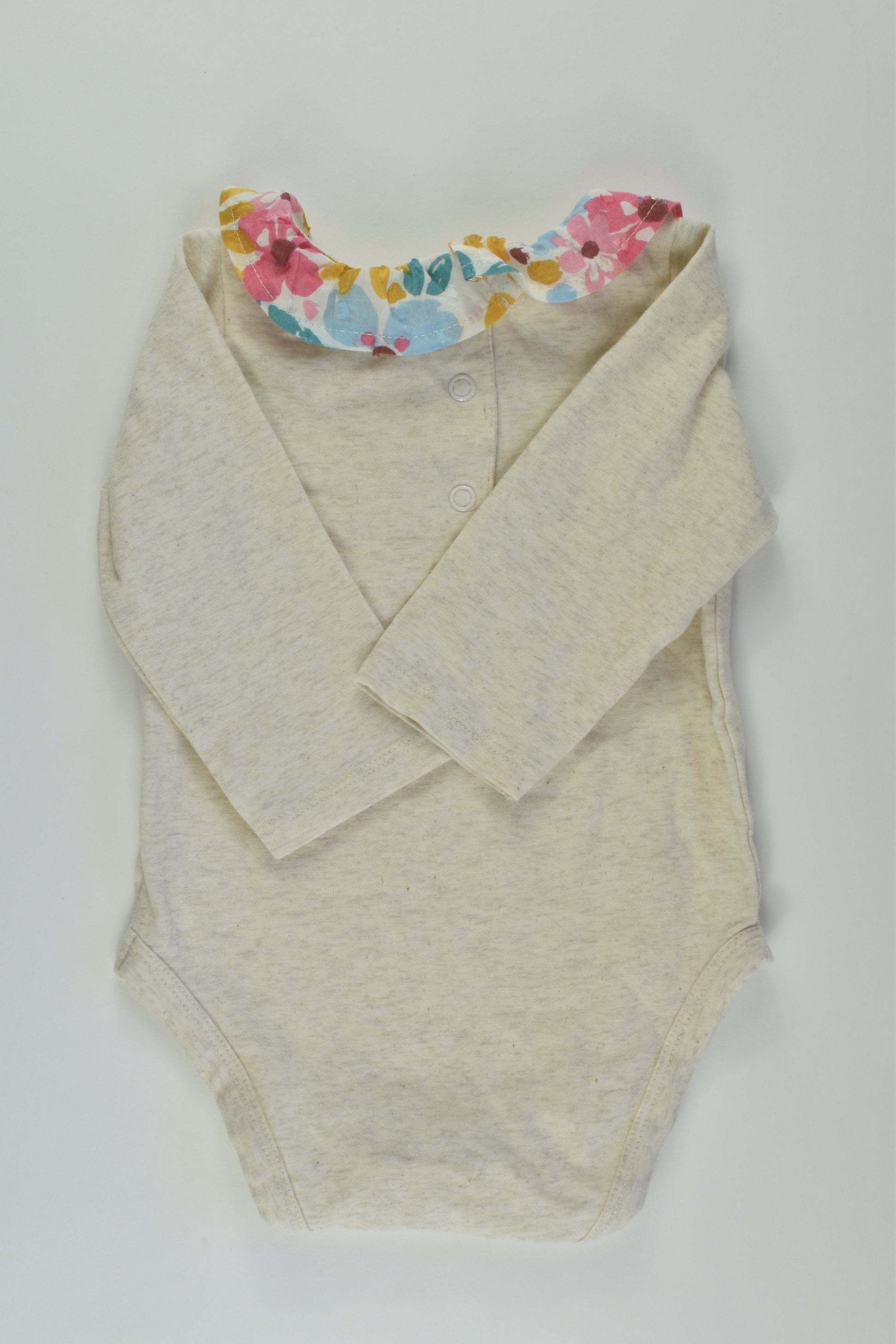 Jack & Milly Size 00 Floral Collar Bodysuit