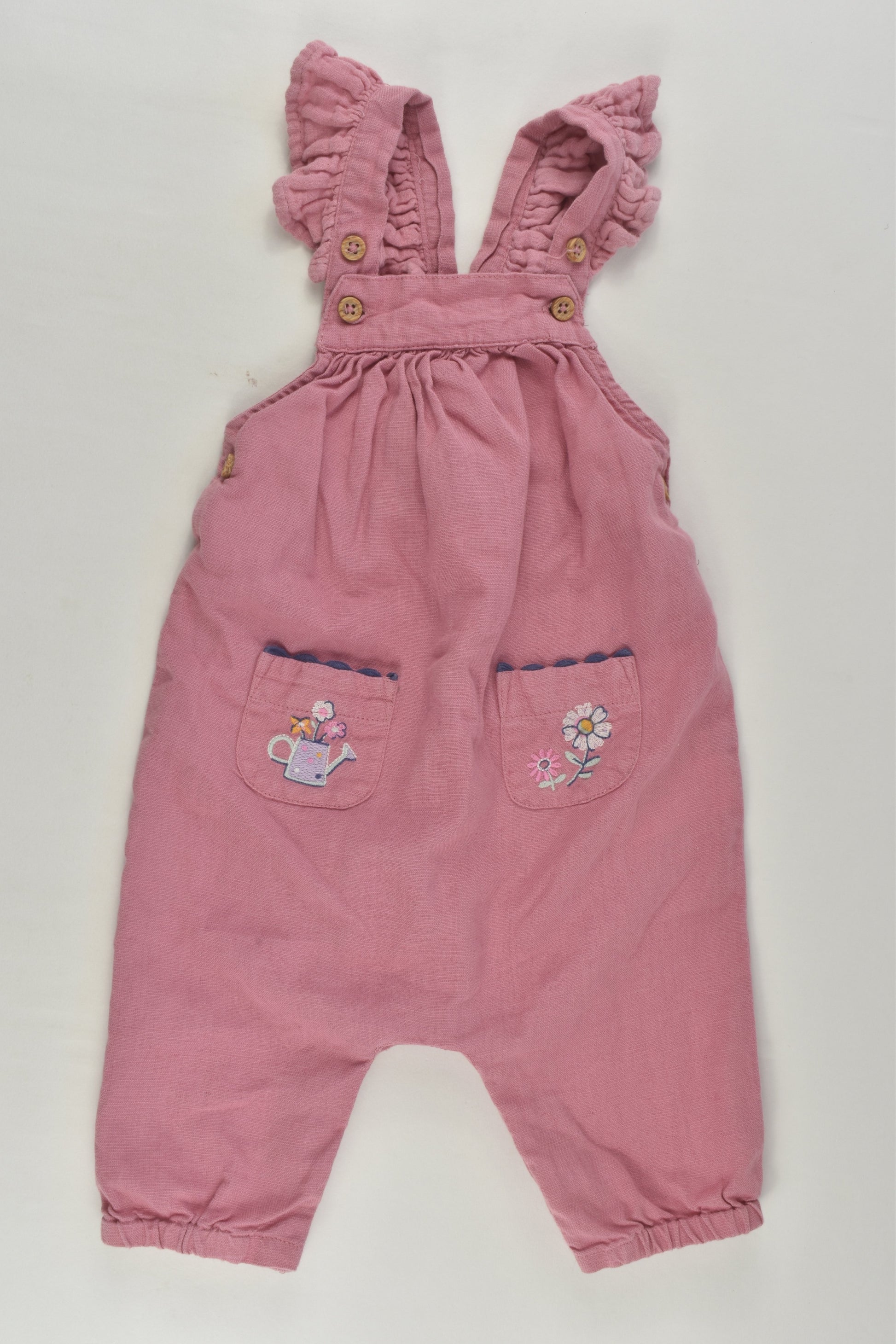 Jack & Milly Size 00 Linen Blend Overalls