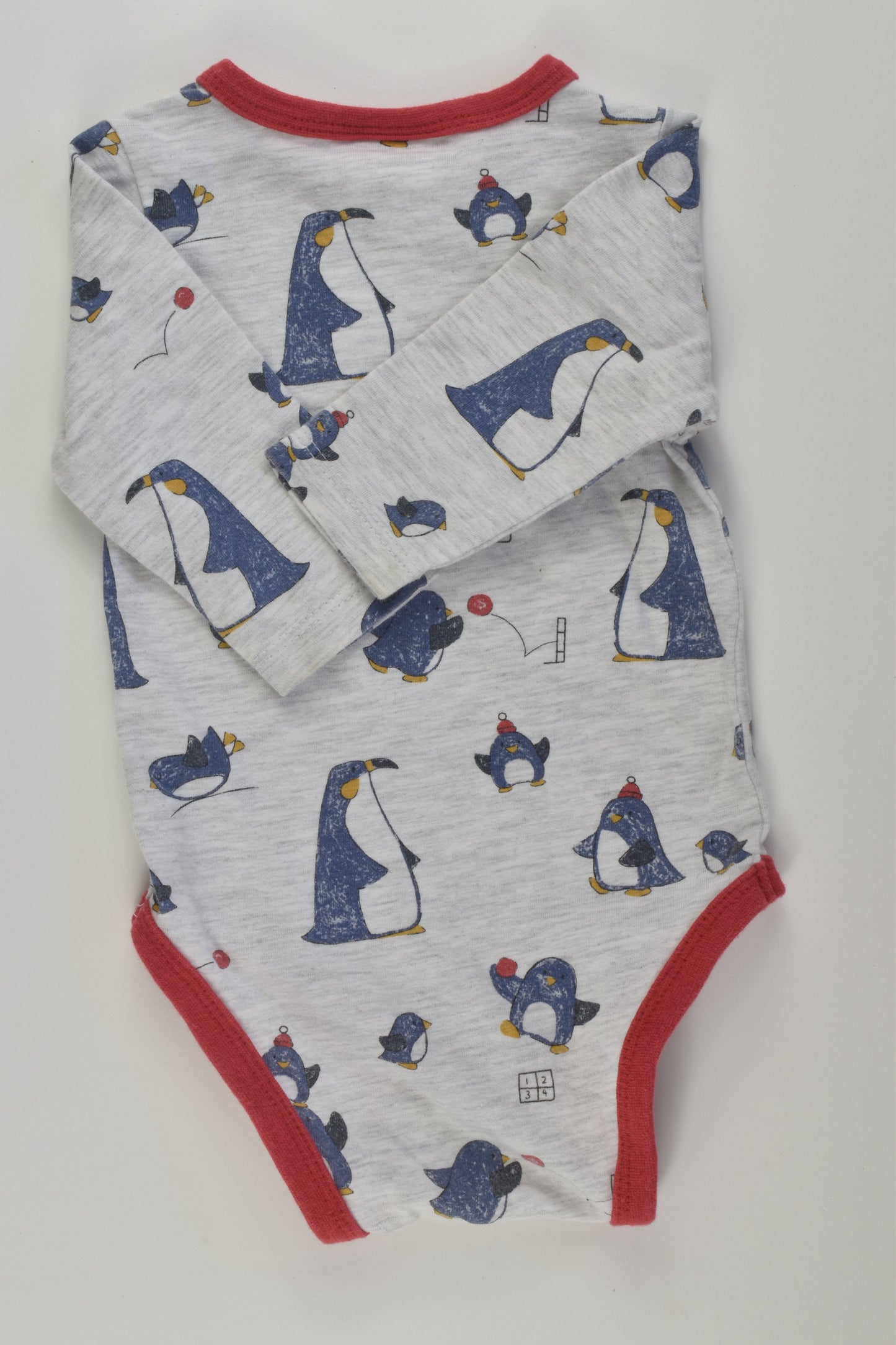 Jack & Milly Size 000 Penguin Bodysuit