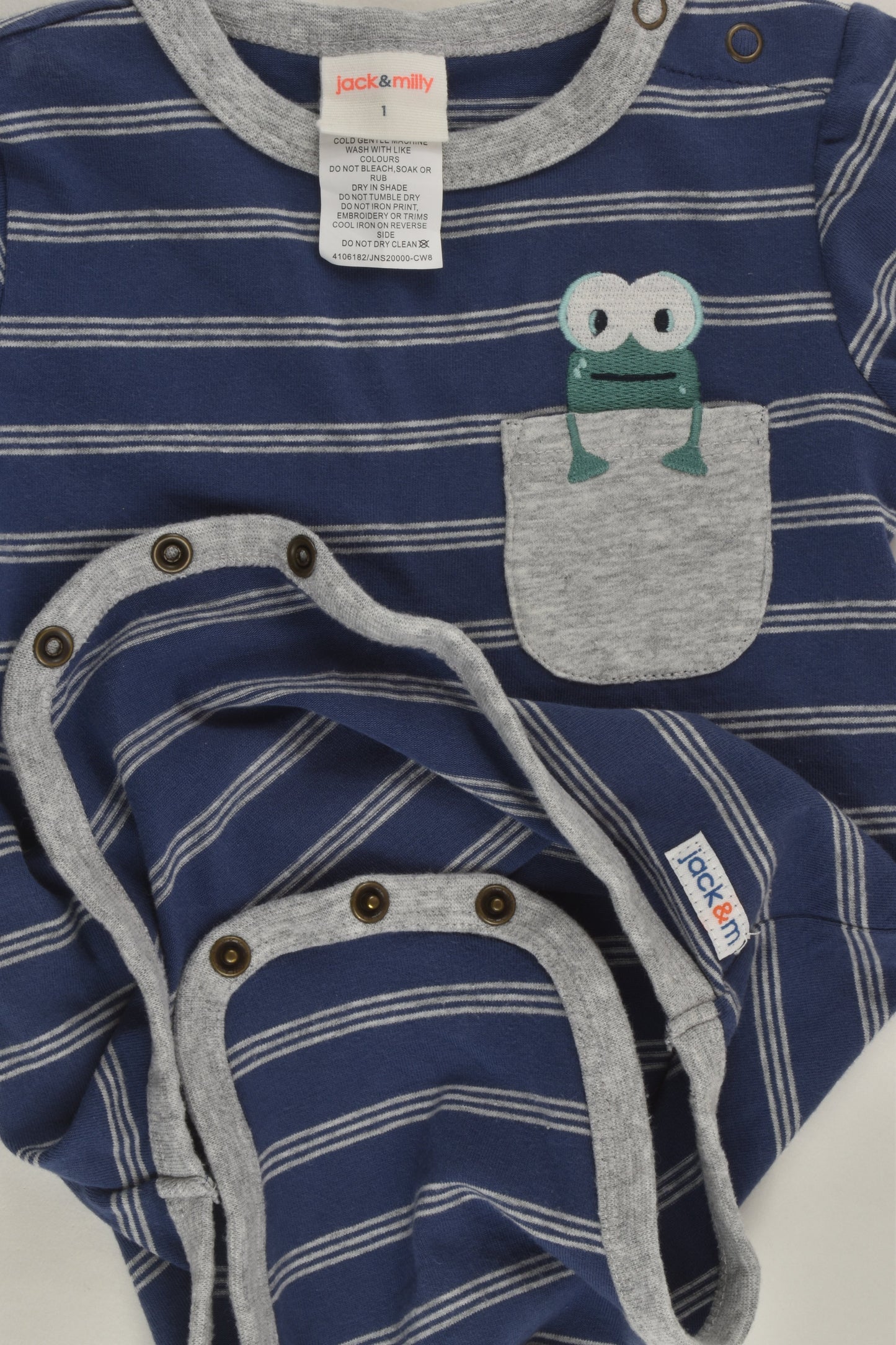 Jack & Milly Size 1 Bodysuit