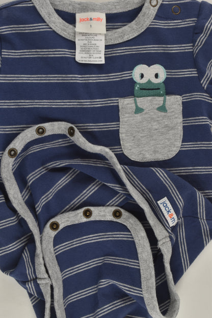 Jack & Milly Size 1 Bodysuit