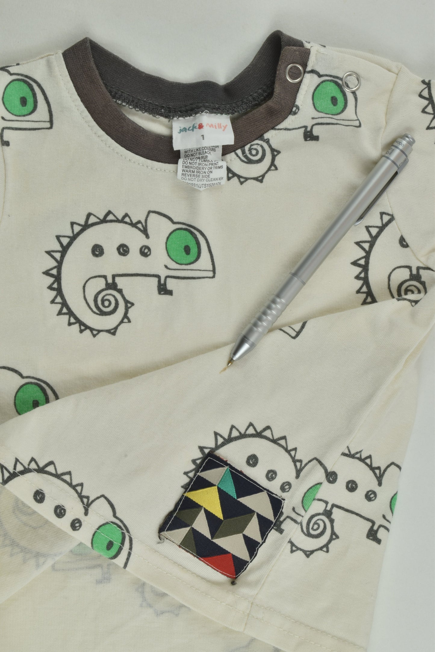Jack & Milly Size 1 Chameleon T-shirt