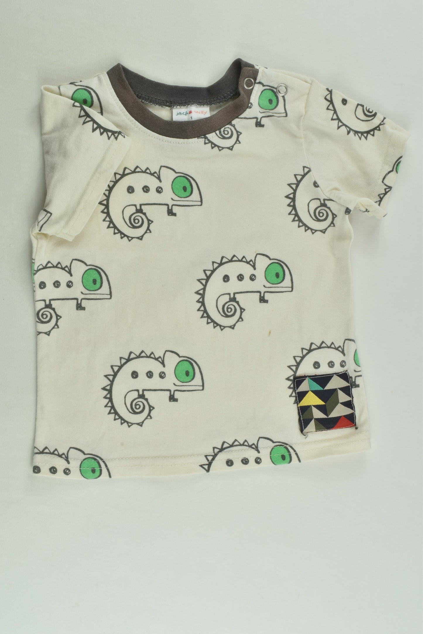 Jack & Milly Size 1 Chameleon T-shirt