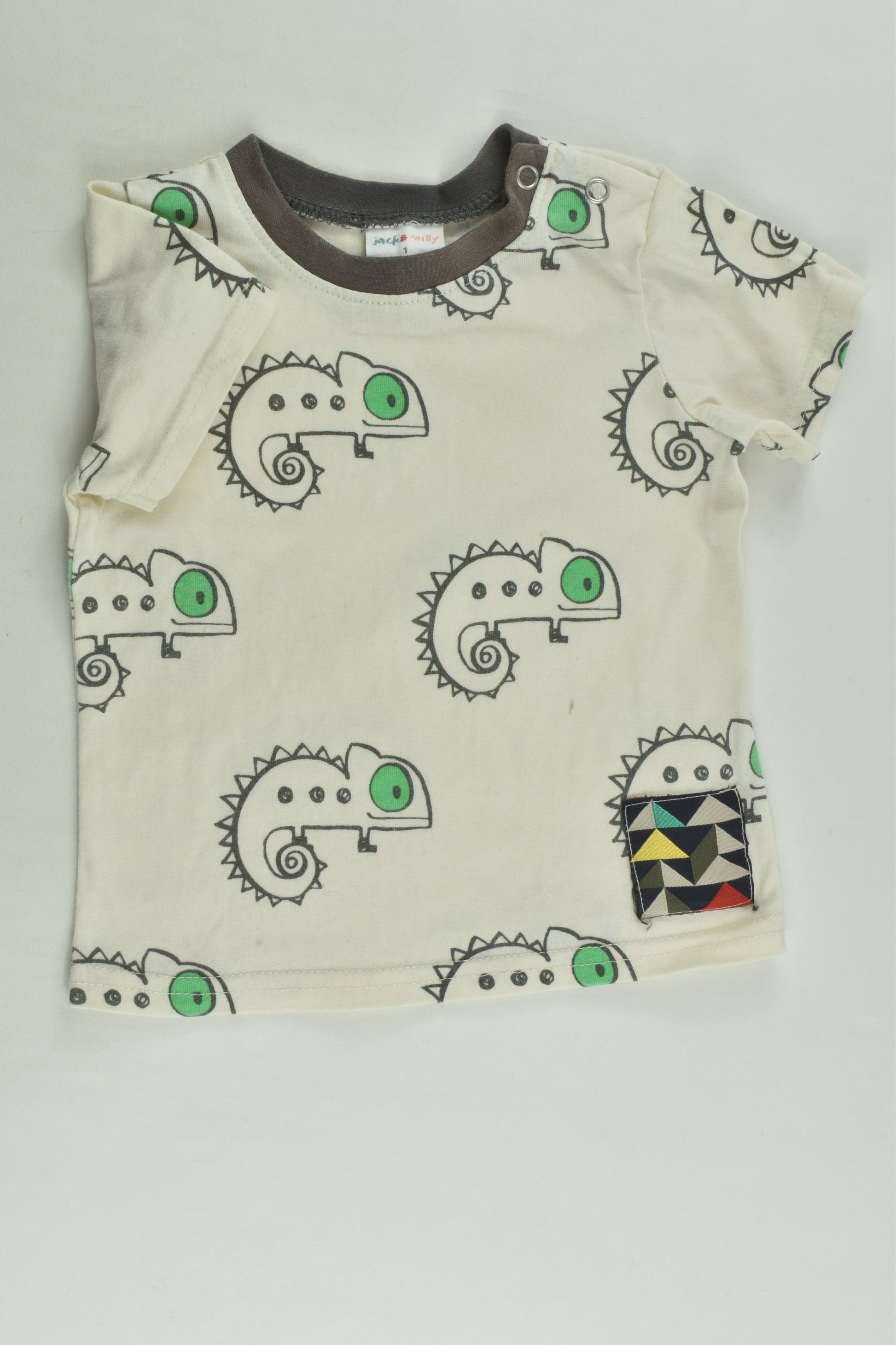 Jack & Milly Size 1 Chameleon T-shirt