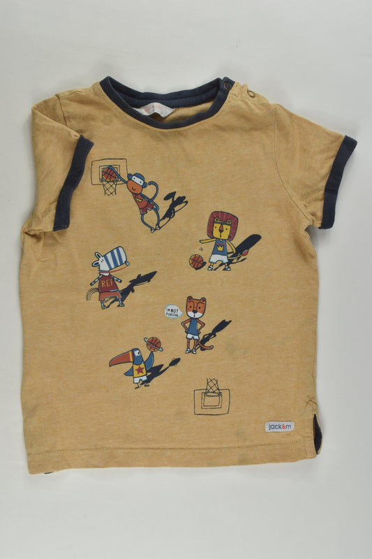 Jack & Milly Size 2 Basketball T-shirt