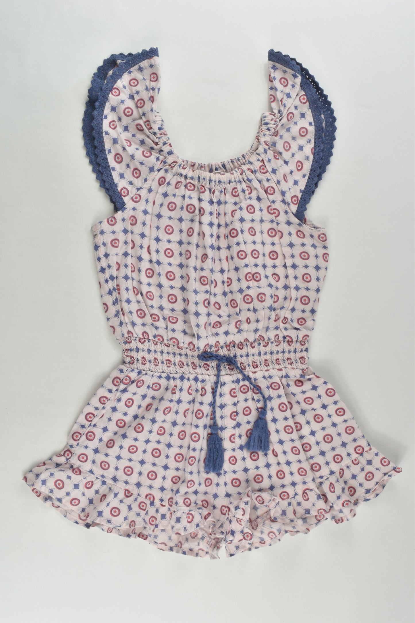 Jack & Milly Size 3 Retro Flowers Playsuit
