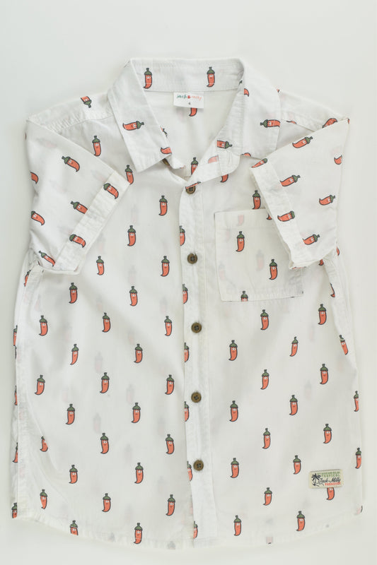 Jack & Milly Size 4 Chilli Shirt
