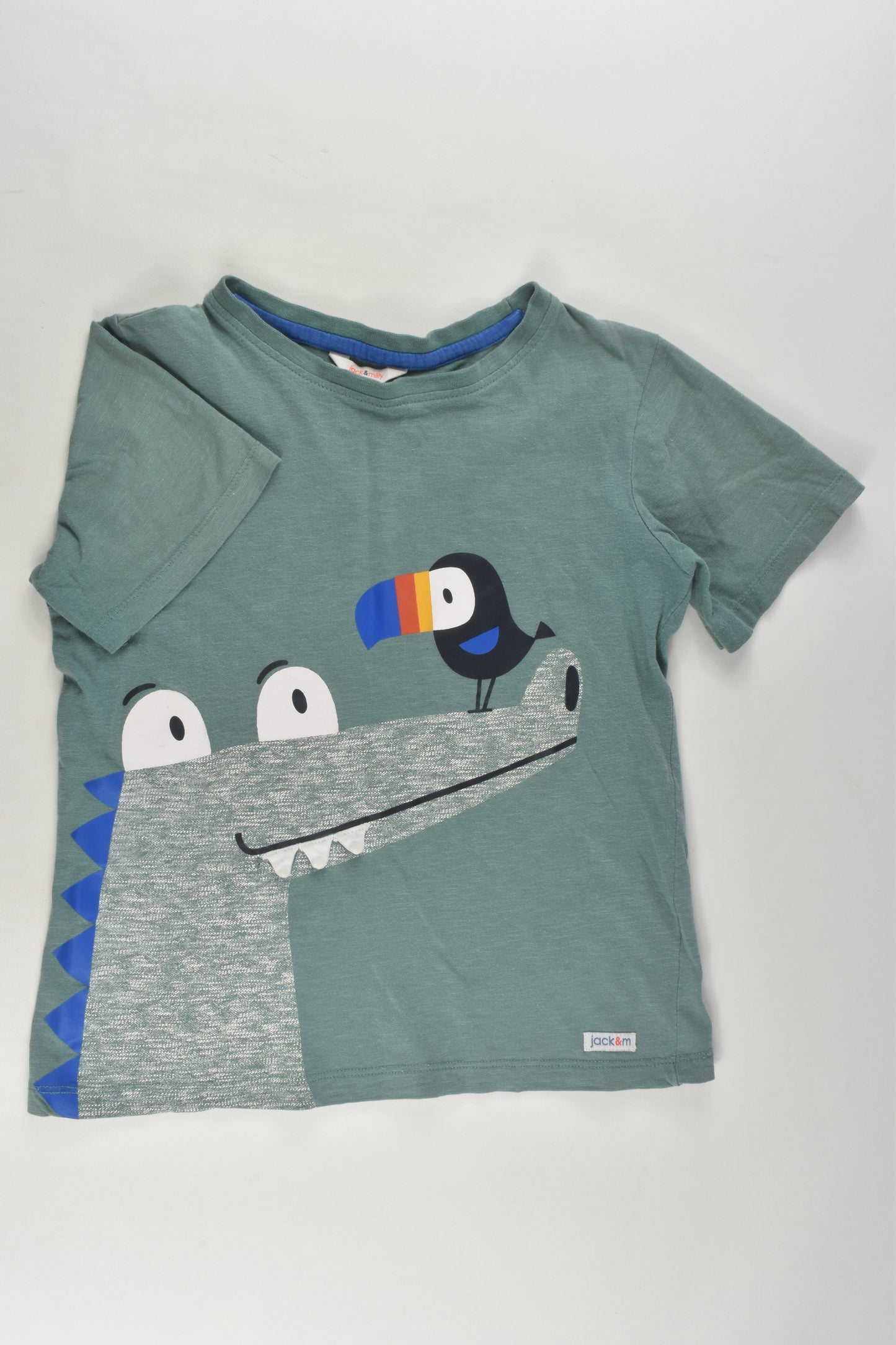 Jack & Milly Size 5 Crocodile and Bird T-shirt