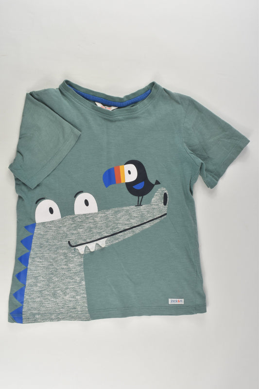 Jack & Milly Size 5 Crocodile and Bird T-shirt