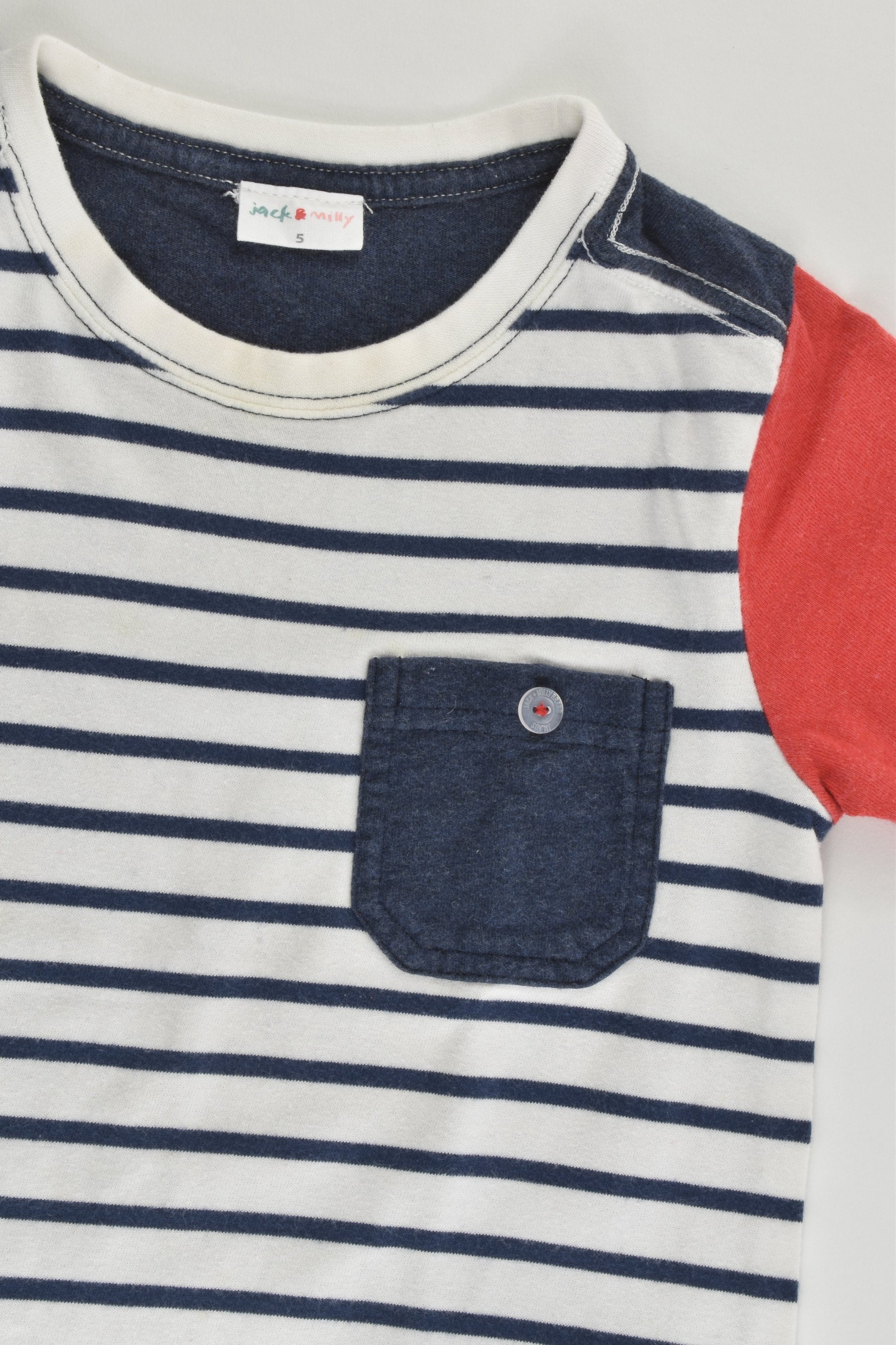 Jack & Milly Size 5 Striped T-shirt