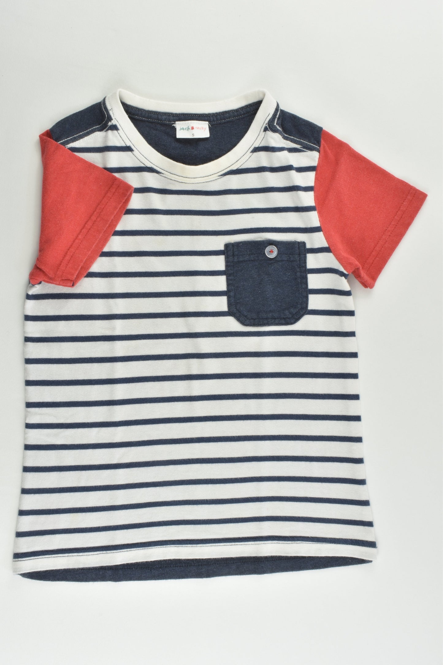 Jack & Milly Size 5 Striped T-shirt